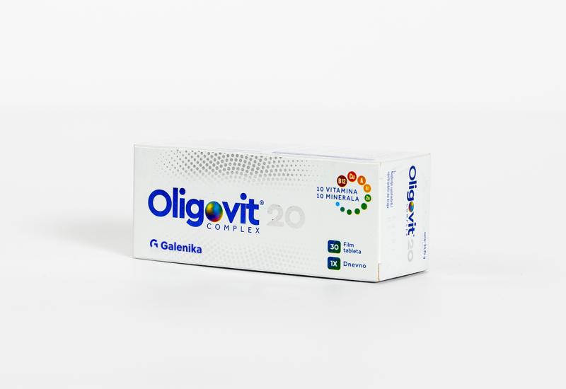 Oligovit, Galenika - Kombinacija 10 vitamina i 10 minerala u jednom prepratu